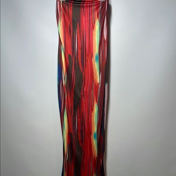 Vibrant Multicolor Women's Skirt - Picture 4 of 6